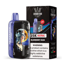 Cargar imagen en el visor de la galería, Blueberry Gum / Single Al Fakher Crown Bar Ultra 25K Vape Disposable
