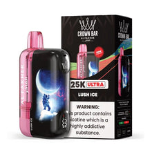 Cargar imagen en el visor de la galería, Lush Ice / Single Al Fakher Crown Bar Ultra 25K Vape Disposable
