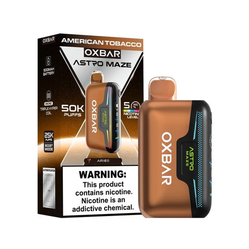 American Tobacco Oxbar Astro Maze 50K Vape Disposable 50000 Puffs