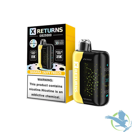 Banana Taffy Freeze X Returns GB25000 Disposable Vape