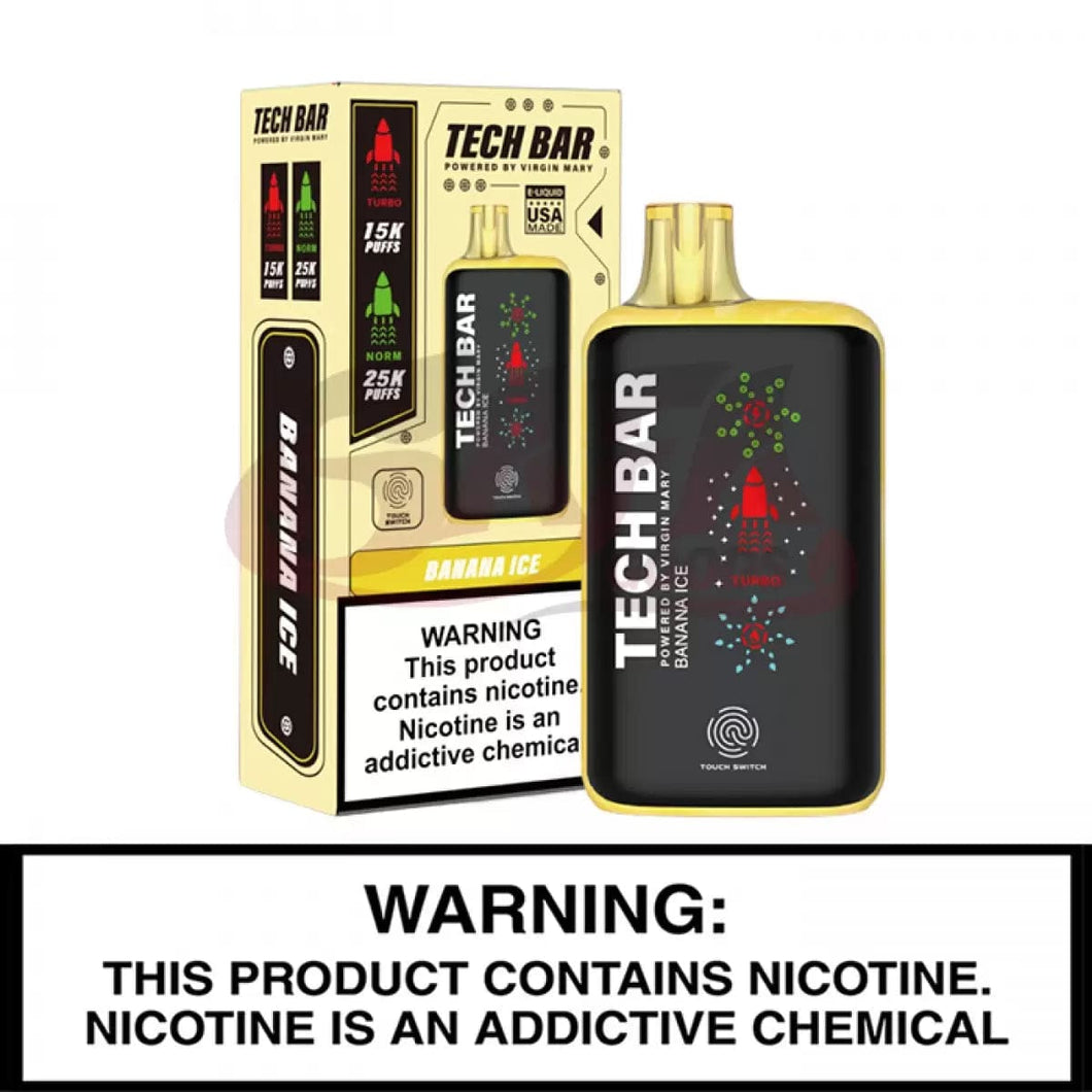 Banana Ice Virgin Mary tech bar vape