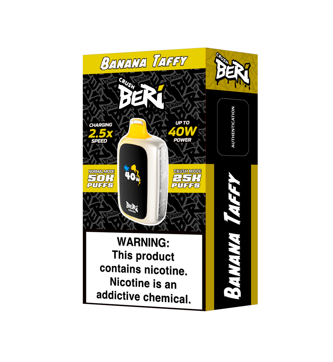 Buy Banana Taffy Beri Crush 50K Disposable Vape 50000 Puffs Buy Banana Taffy Beri Crush 50K Disposable Vape 50000 Puffs