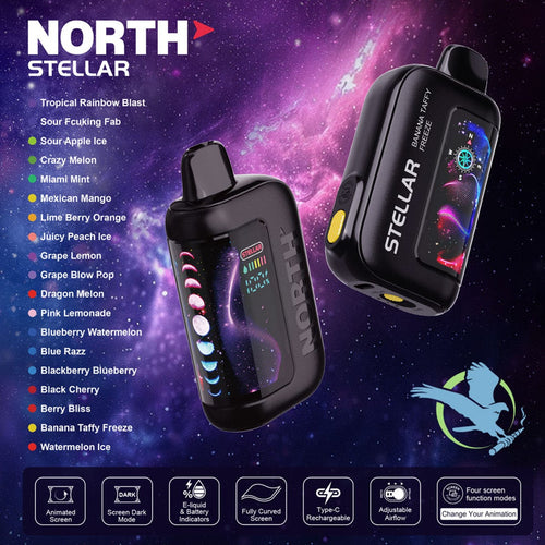 Banana Taffy Freeze North Stellar Dark Moon 40K Disposable