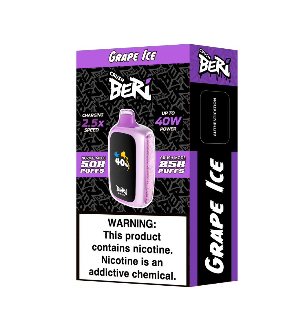 Grape Ice - Berries Crush 50K (Same Manufacturer as Raz - The closest to Raz 9K Grape Ice - Same Juice Taste) Grape Ice Raz TN9000 Disposable Vape
