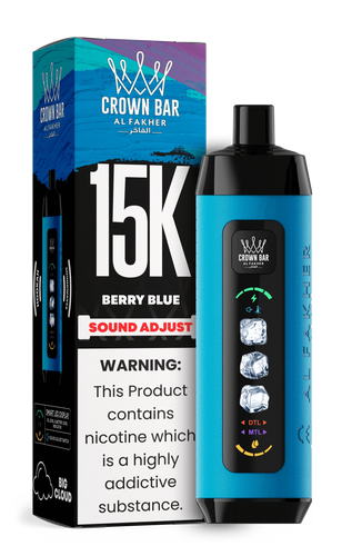Berry Blue Al Fakher Crown Bar Ice Adjust 15000 Disposable