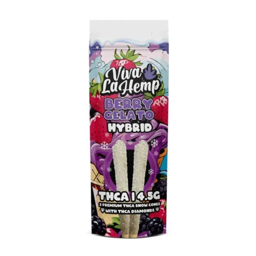 Berry Gelato - Hybrid Viva La Hemp Pre Roll Snowcones 4.5 THC
