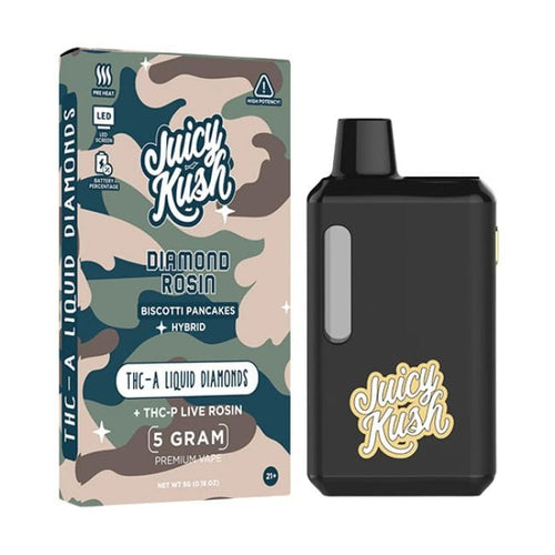 Biscotti Pancakes Hybrid Juicy Kush Diamond Rosin THC Disposable Liquid Diamond THCP Live Rosin