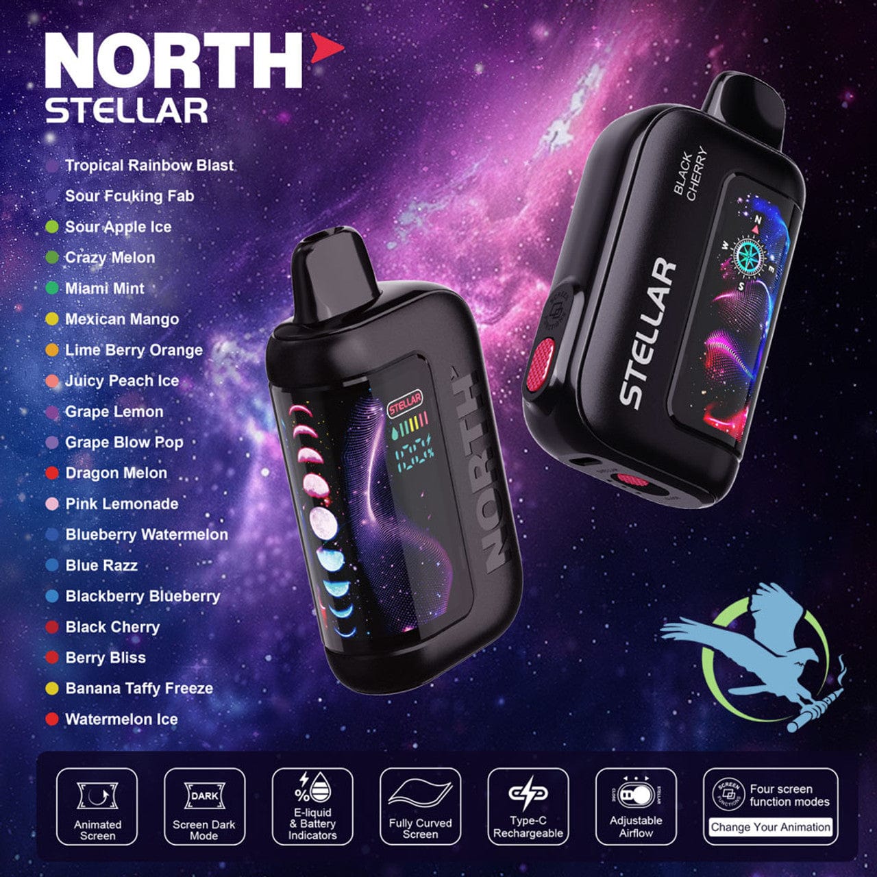 North Stellar Dark Moon 40K Puffs Disposable Vape