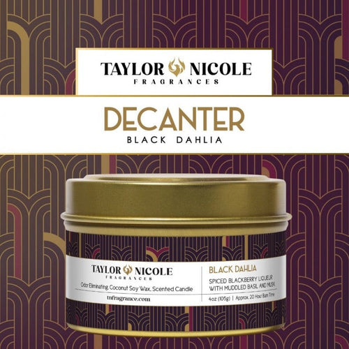Black Dahlia (Decanter Collection) TN Fragrances Odor Eliminating Candles 4oz