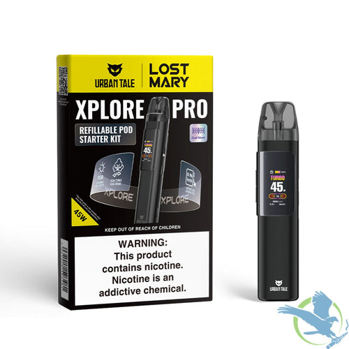 Black Urban Tale Lost Mary Explore Pro Pod System Start Kit 1200mah with 2 Pods