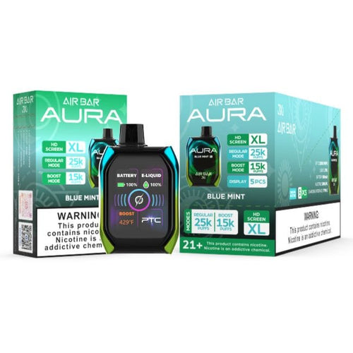 Blue Mint Air Bar Aura Disposable Vape 25000