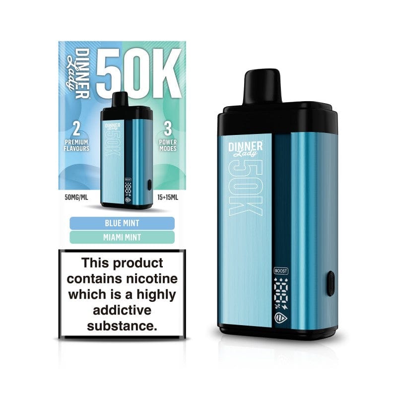 Blue Mint & Miami Mint Dinner Lady Row DL50K Vape Disposable