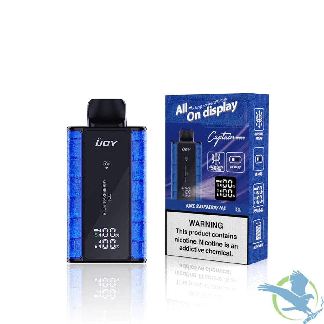 Blue Raspberry Ice iJoy Captain 10000 Disposable Vape