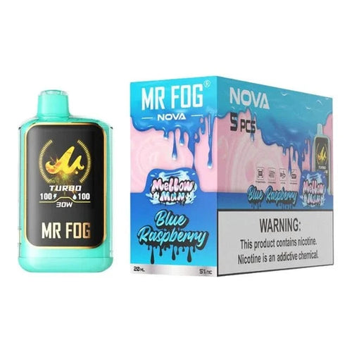 Blue Raspberry Mellow Man Mr Fog Nova Limited Edition Disposable Vape 40K
