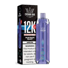 Load image into Gallery viewer, NN - Blue Razz Blast Al Fakher Crown Bar Crystal V2 Disposable 6mg
