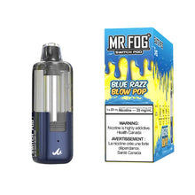 Cargar imagen en el visor de la galería, Pod / Blue Razz Blow Pop Mr Fog Switch Pod Kit 45K Disposable Vape
