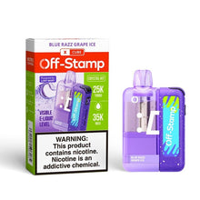 Cargar imagen en el visor de la galería, Kit (Pod + Charger) / Blue Razz Grape Ice (Crystal Cube) Off Stamp X Cube Crystal Cube 35K
