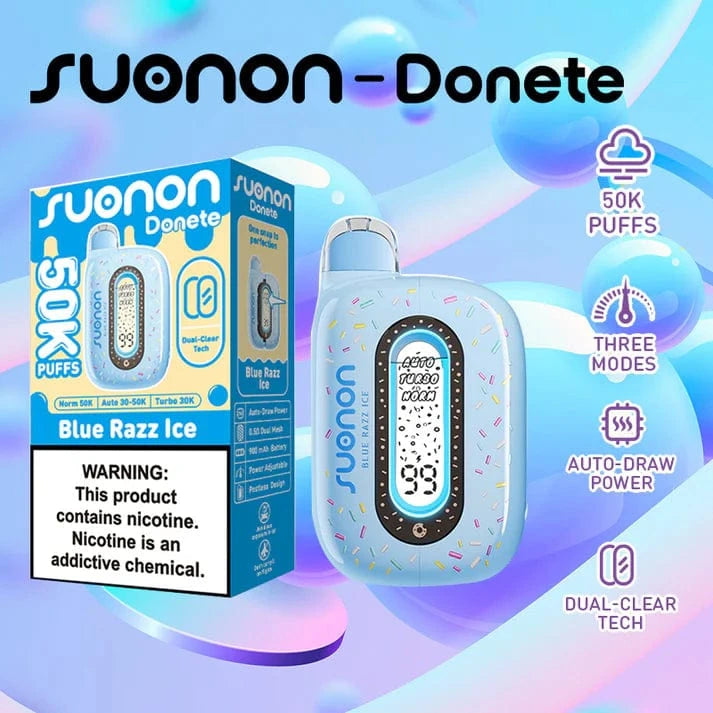 Blue Razz Ice Suonon Donette 50K Disposable Vape