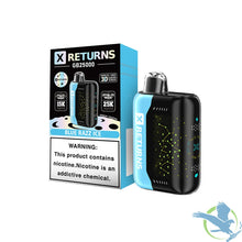 Load image into Gallery viewer, Blue Razz Ice X Returns GB25000 Disposable Vape
