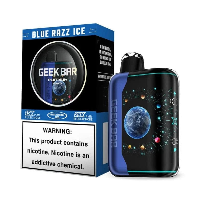 Blue Razz Ice (Platinum New) Geek Bar Pulse X Vape Disposable