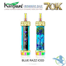 Cargar imagen en el visor de la galería, Blue Razz Iced Kangvape Sommar Bar E Hookah Disposable 70K
