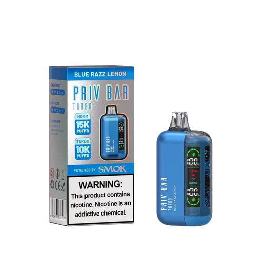 Blue Razz Lemon Priv Bar Turbo 15000 Disposable Smok