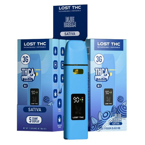 Blue Dream Sativa Lost THC Melted Diamonds Disposable 3GM