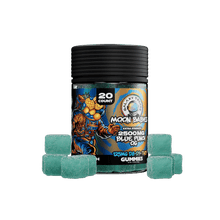 Load image into Gallery viewer, Blue Punch OG Galaxy Treats Moon Babies Gummies D8 D9 THCP 124MG 20 Count
