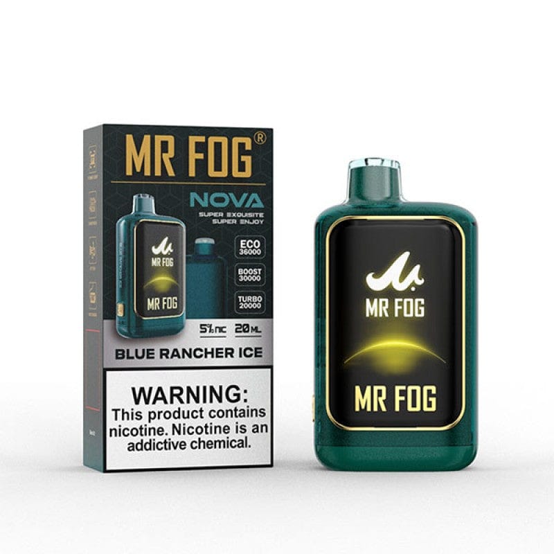Blue Rancher Ice Mr Fogg Nova 36K Disposable Vape