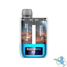 Cargar imagen en el visor de la galería, Blue Razz Ice Supermerry Bar 25K Puffs 2 x 15ML Disposable Vape Device With Dual Tank &amp; HD Screen Animation
