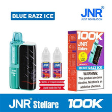 Load image into Gallery viewer, Pod Kit / Blue Razz Ice Jnr Stellararc 100K Disposable Pod Kit
