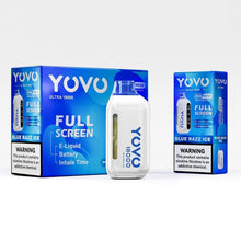 Load image into Gallery viewer, Blue Razz Ice Yovo Ultra 18000 Disposable Vape
