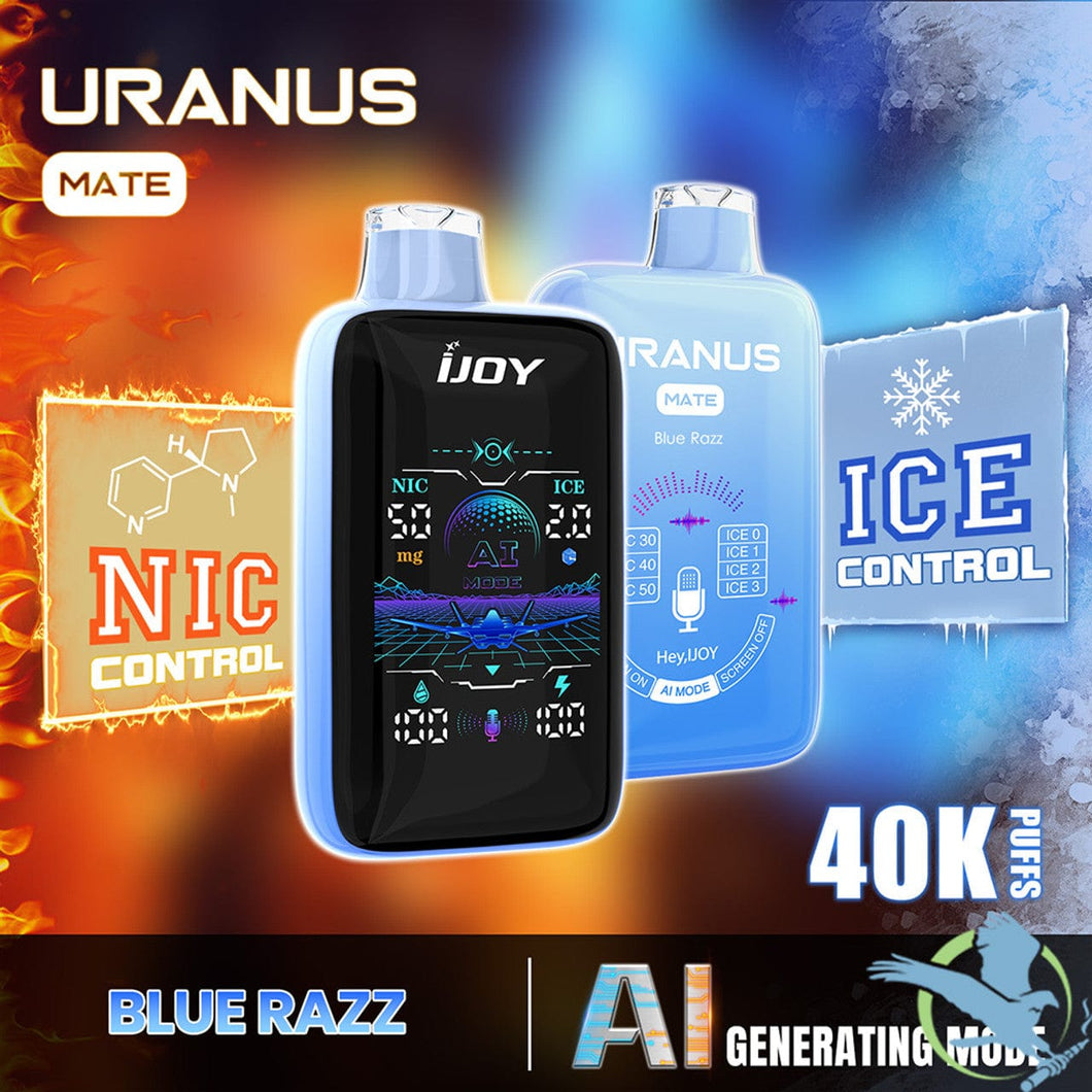 Blue Razz Ijoy Uranus Mate 40K Disposable Vape 40,000 Puffs