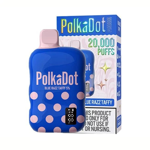 Blue Razz Taffy Polk A Dot Disposable 20K