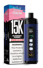 Load image into Gallery viewer, Blueberry Cherry Al Fakher Crown Bar Ice Adjust 15000 Disposable
