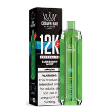 Load image into Gallery viewer, NN - Blueberry Mint Al Fakher Crown Bar Crystal V2 Disposable 6mg
