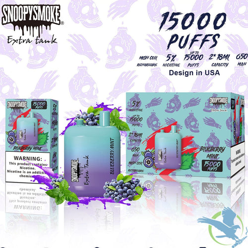 Blueberry Mint Snoopy Smoke Disposable Vape