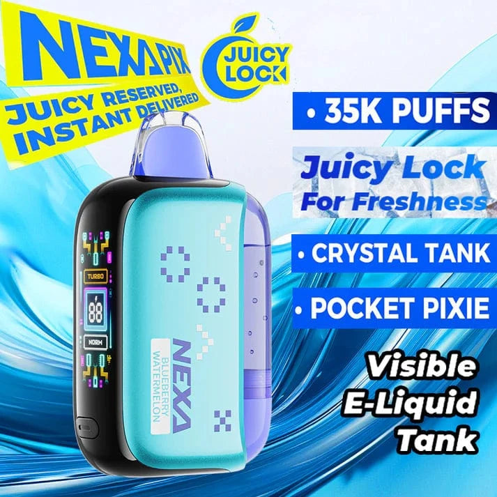 Nexa PIX 35K Disposable Vape  35,000 Puffs, Smart Display