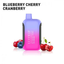 Load image into Gallery viewer, Blueberry Cherry Cranberry Luffbar Dually Disposable Vape with 20000 Puffs
