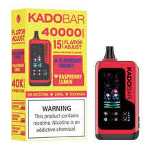 Load image into Gallery viewer, Blueberry Cherry + RASP Lemon Kado Bar Flavor Adjust Disposable 40000 Puffs
