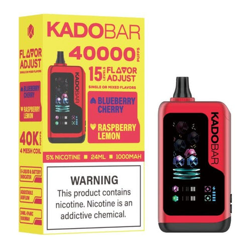 Blueberry Cherry + RASP Lemon Kado Bar Flavor Adjust Disposable 40000 Puffs