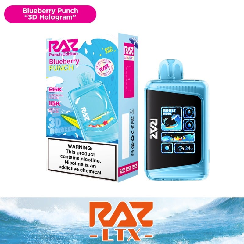 RAZ LTX Punch Edition Disposable Vape 25K Bold Fruit Punch Flavors RAZ LTX Punch Edition Disposable Vape 25K Bold Fruit Punch Flavors