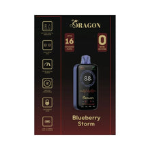 Load image into Gallery viewer, Blueberry Storm Dragon Zero Disposable Vape 16K 16000
