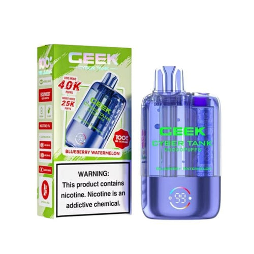 Blueberry Watermelon Geek Cyber Tank Disposable Vape 40000 40k