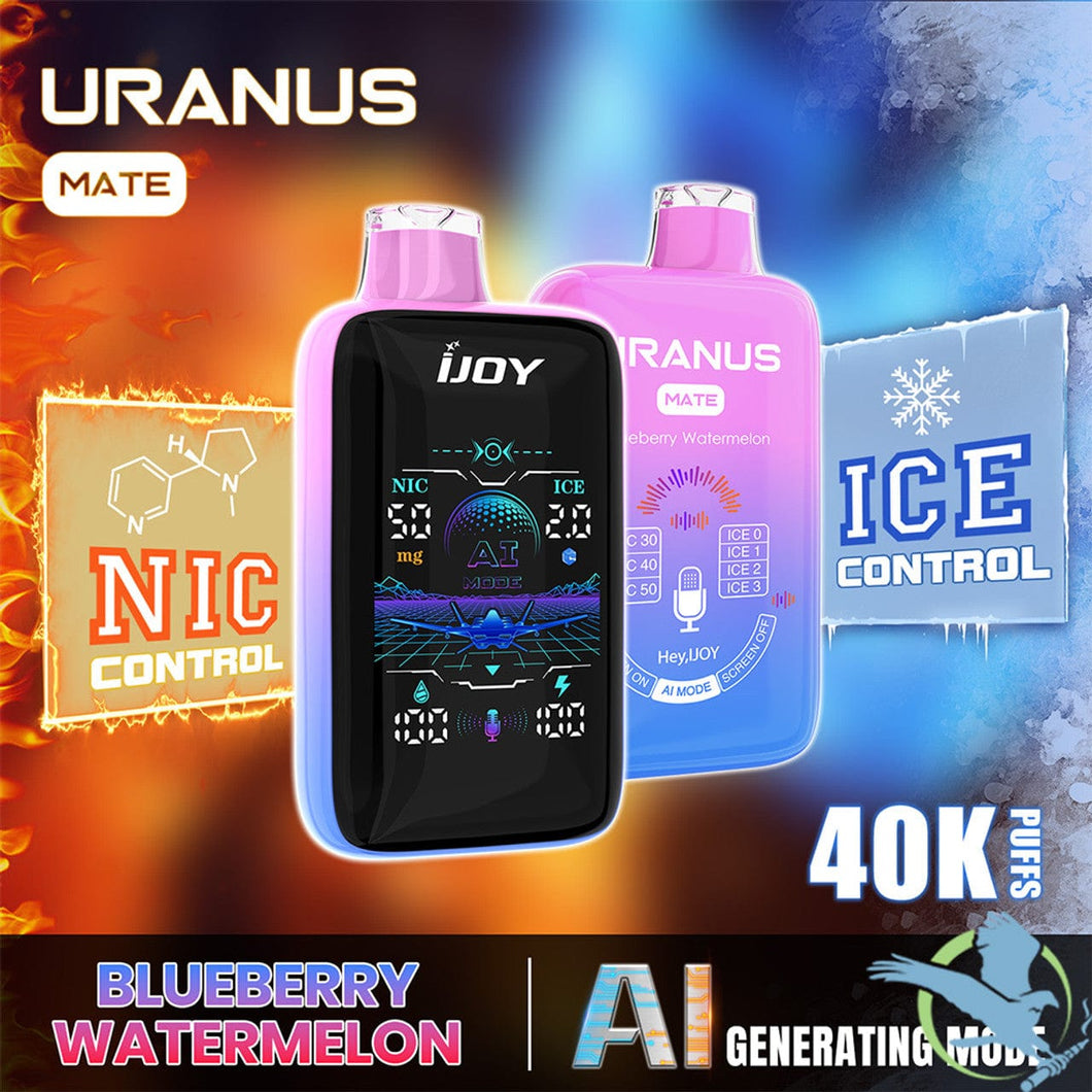 Blueberry Watermelon Ijoy Uranus Mate 40K Disposable Vape 40,000 Puffs