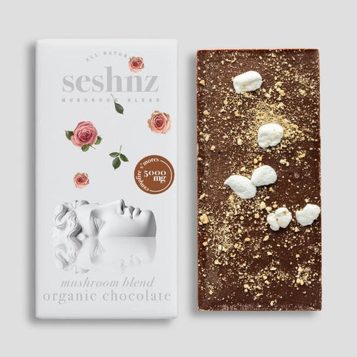 Campfire & S'mores Seshnz Mushroom Chocolate Bar 500MG