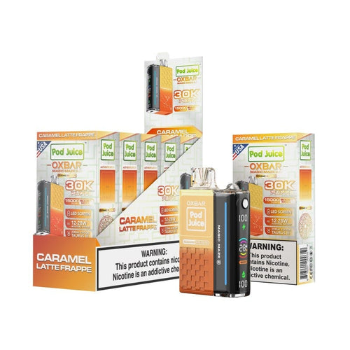 Caramel Latte Frappe Oxbar Magic Maze 30K Disposable Vape