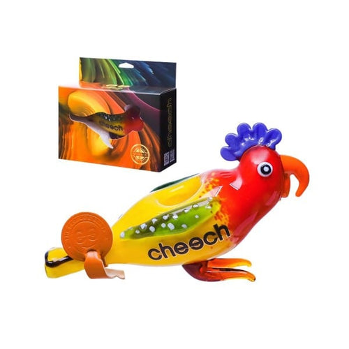 Cheech Glass Parrot Hand Pipe