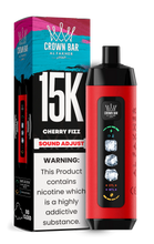 Load image into Gallery viewer, Cherry Fizz Al Fakher Crown Bar Ice Adjust 15000 Disposable
