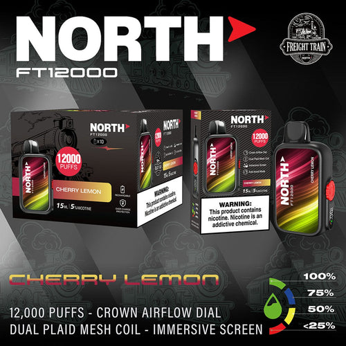 Cherry Lemon North FT12000 Disposable Vape